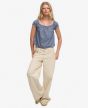 Top SUPERDRY Top mit Halbknopfleiste