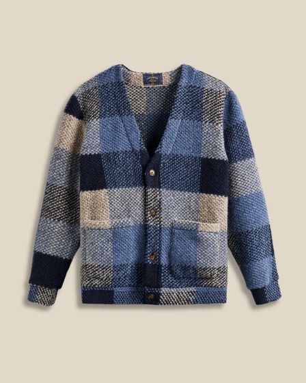 Cardigan PORTUGUESE FLANNEL Quintal Blue