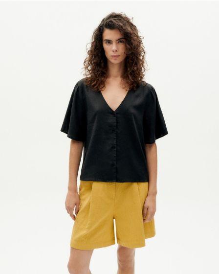 Bluse THINKING MU Libelula Black