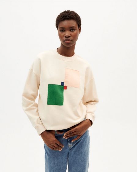 Sweater THINKING MU Patched Finkenauer Ivory