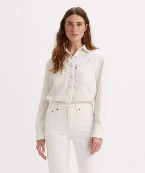 Jeanshemd LEVI´S® Teodora Westernhemd Ecru Crew