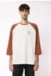 Shirt NUDIE JEANS Joey Logo Terra Offwhite 