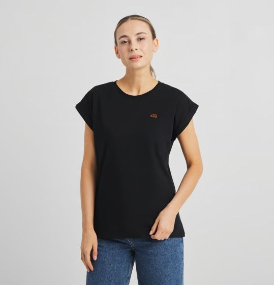 T-Shirt DEDICATED Visby Croissant Black