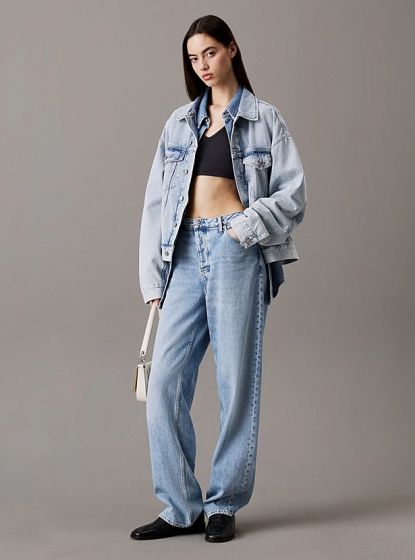 Top CALVIN KLEIN Ripp-Bralette Washed Black