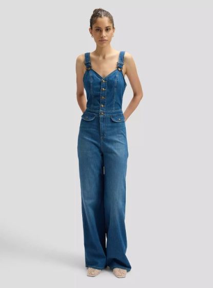 Jumpsuit LEE Cut Out Jumpsuit Blue Arrow