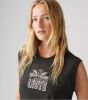Boxy Tank Top LEVI`S® Tank Decorated Logo Pirate Black