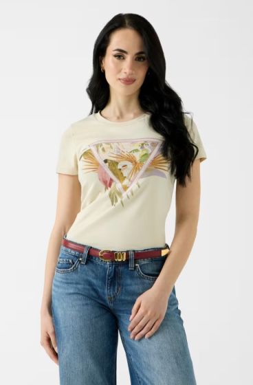 T-Shirt GUESS Palm Pearloyster