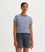 T-Shirt LEVI`S® Das Perfekte Tea Stripe Brunnera Blue