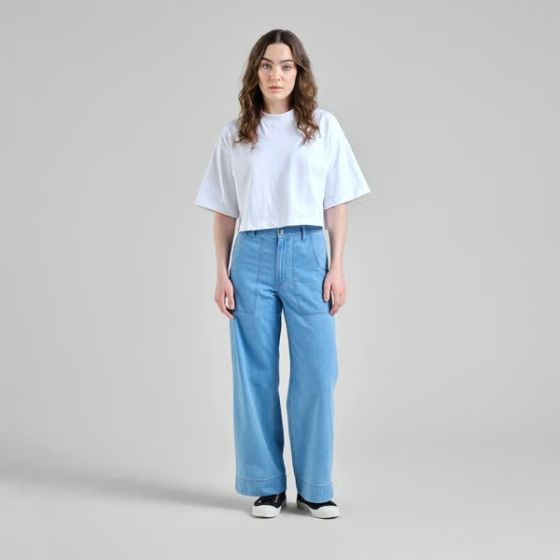 Jeans DEDICATED Workwear Pants Vara Denim Light Blue