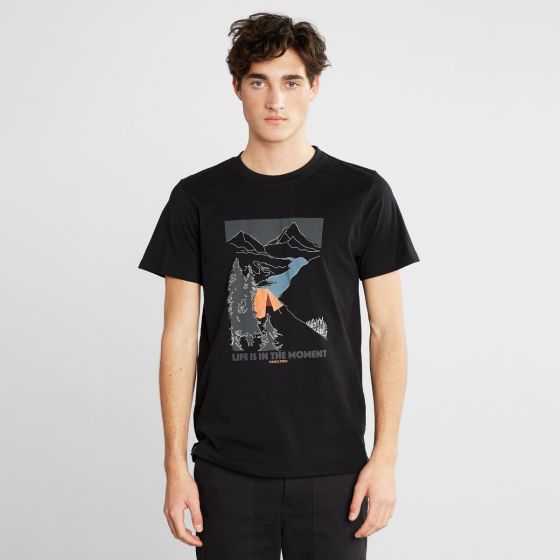 T-Shirt DEDICATED Stockholm Camping Moments Black