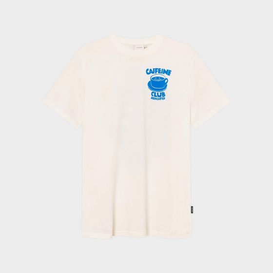 T-Shirt DEDICATED Stockholm Caffeine Club Off-White