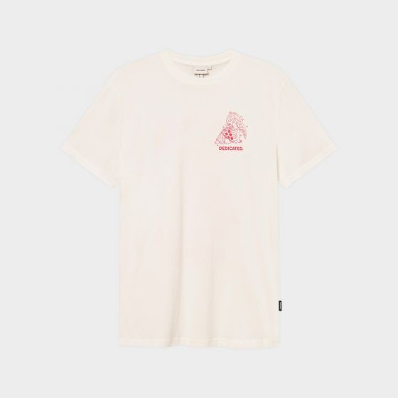 T-Shirt DEDICATED Stockholm Eternal Pizza Off-White