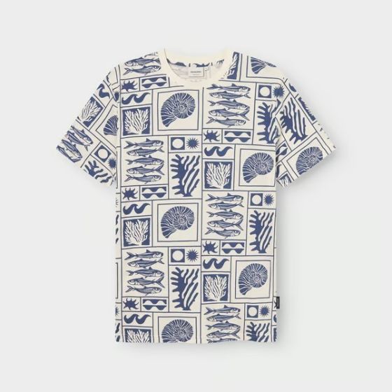 T-Shirt DEDICATED Stockholm Ocean Square Blue