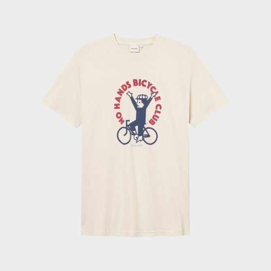 T-Shirt DEDICATED Stockholm No Hands Oat White
