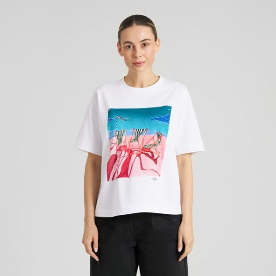 T-Shirt DEDICATED Vadstena Deck Chairs White