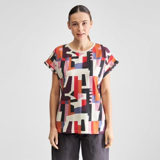 T-Shirt DEDICATED Visby Abstract Chaos Multi Color