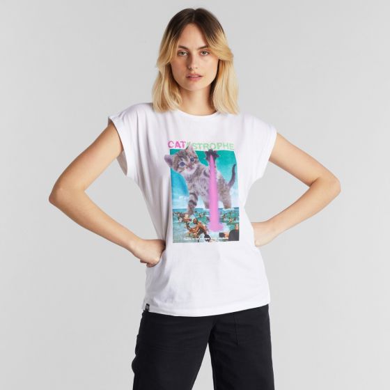 T-Shirt DEDICATED Visby Catastrophe White