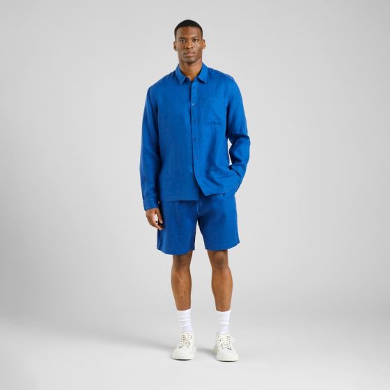 Leinen Short DEDICATED Vejle Limoges Blue