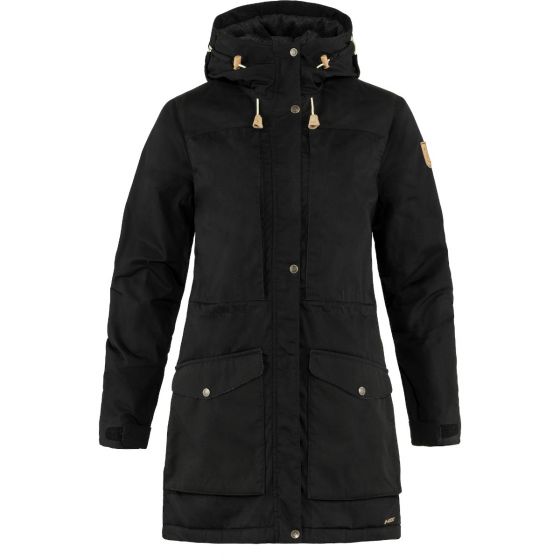 Parka FJÄLLRÄVEN Singi Wool Padded W Black