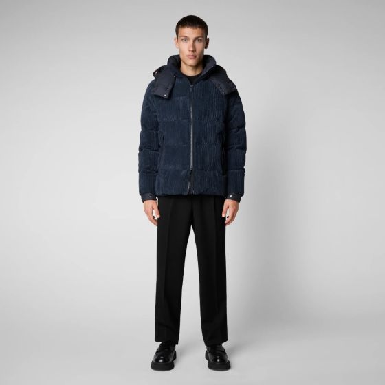 Cord Steppjacke SAVE THE DUCK Albus Blue Black