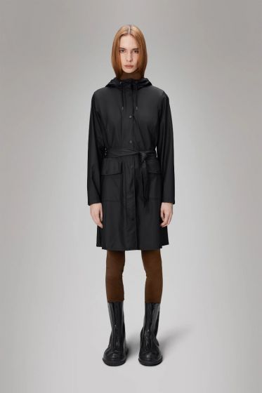 Regen Trenchcoat RAINS Curve W Jacket Black