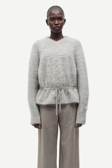 Alpaka Pullover SAMSØE & SAMSØE Salo Grey Mel