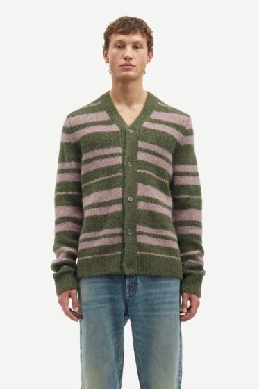 Alpakawolle Cardigan SAMSØE & SAMSØE Saarin Forest Night St.