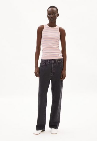 Top ARMEDANGELS Kanitaa Stripes Rosalilly-Misty Morning