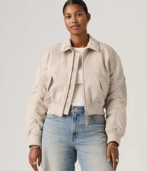 Bomberjacke LEVI´S® Bowie Cropped Chateau Gray