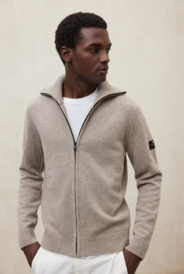 Strickjacke ECOALF Sasa Toast Melange