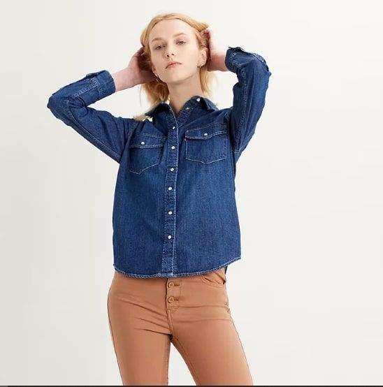 Jeanshemd LEVI`S® Essential Westernhemd Air Space