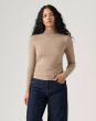 Stehkragenshirt LEVI´S® Nina Taupe Gray