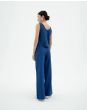 Hose THINKING MU Seersucker Manolita Blue