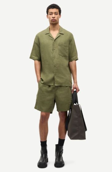 Hemd SAMSØE & SAMSØE Oscar Burnt Olive