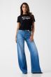 T-Shirt GUESS Snake Logo-Shirt Jetblack