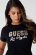T-Shirt GUESS Snake Logo-Shirt Jetblack