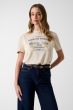 T-Shirt GUESS Bedruckt Beige