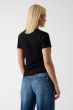 Boxy T-Shirt GUESS Logo Schwarz