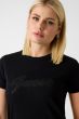 Boxy T-Shirt GUESS Logo Schwarz