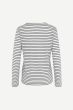 Langarmshirt SAMSØE & SAMSØE Nobel Black Stripe