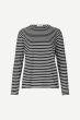 Langarmshirt SAMSØE & SAMSØE Nobil Black Stripe