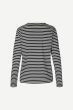 Langarmshirt SAMSØE & SAMSØE Nobil Black Stripe
