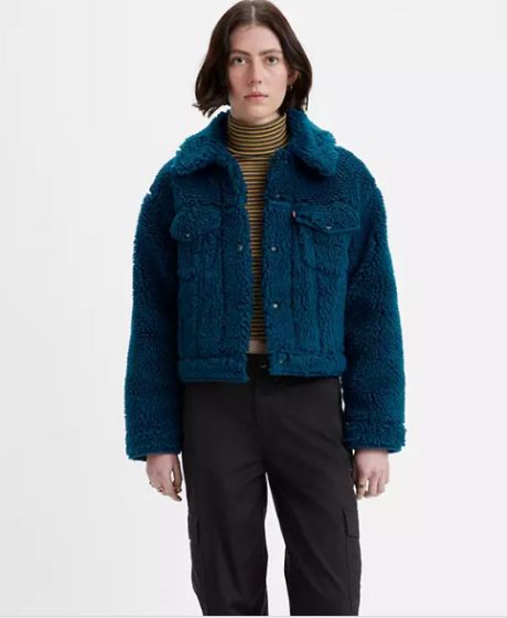 Bubble Sherpa Trucker-Jacke LEVI'S® Gibralter Sea