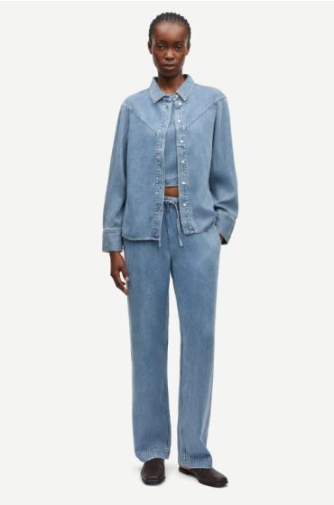 Jeamshemd SAMSØE & SAMSØE Samos Denim Blue