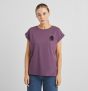 T-Shirt DEDICATED Visby Curious Cat Berry Purple