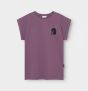 T-Shirt DEDICATED Visby Curious Cat Berry Purple