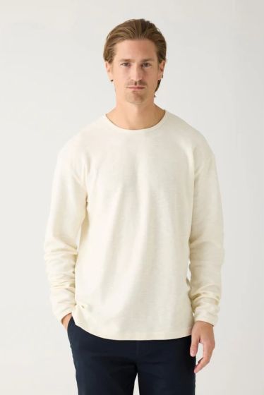 Langarmshirt KNOWLEDGE COTTON APPAREL Structured Slub Sweat