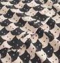 T-Shirt DEDICATED Visby Pepita Cats Oat White