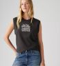 Boxy Tank Top LEVI`S® Tank Decorated Logo Pirate Black