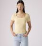 T-Shirt LEVI'S® Essential Square Neck Tee French Vanilla Garment Dye